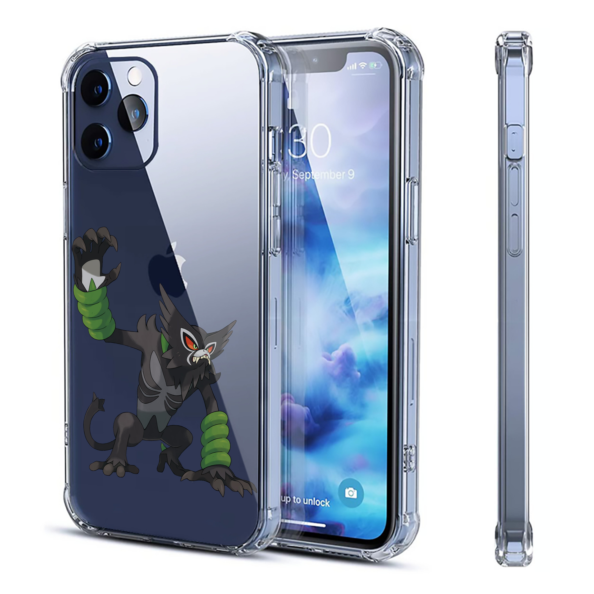 （画像用） ポケットモンスター Pokémon 【iPhone 12シリーズ対応】透明スマホケース（クリアソフトケース）